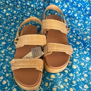A New Day Women's Beige Strap Sandals